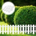 thumbnail image 1 of OULII 2Pcs Rectangular White Plastic Yard Fence for Garden and Landscape Design 11.8x11.8in, 1 of 8