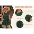 thumbnail image 6 of MOYIKO Tank Tops for Women Trendy Ruffle Sleeve Babydoll Shirts Dressy Casual Flowy Summer Shirts, 6 of 7