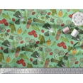 thumbnail image 3 of Soimoi Cotton Duck Fabric Dot & Mix Vegetable Fabric Prints By Yard 42 Inch Wide, 3 of 3