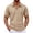 Khaki #088, variant on Men's Quarter Zip Sweater Cable Knit Pullover Sweaters Classic Long Sleeve Business Casual Polo Sweater