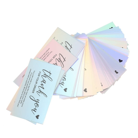 50pcs Thank You Cards Small Business Postcards Themed Thank You Notes