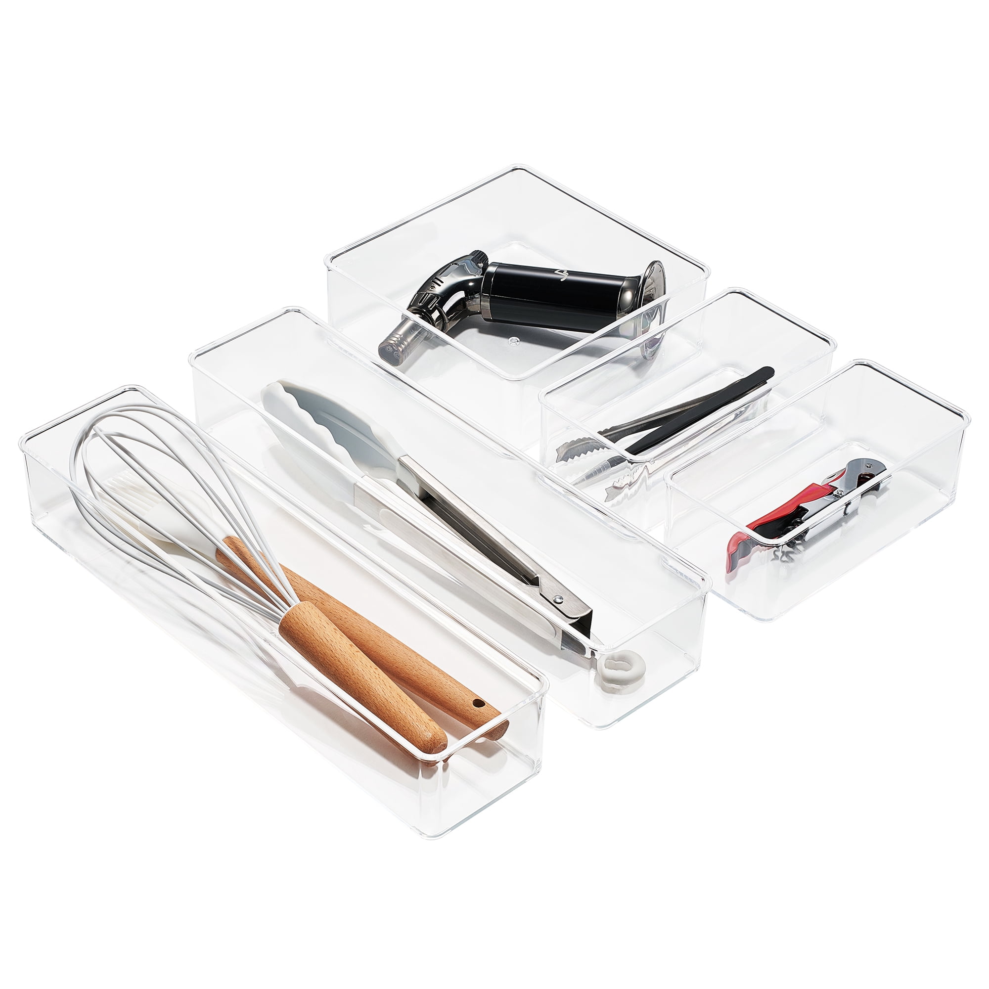 Sorbus 5-piece drawer set for organizing Kitchen Utensils, Bathroom, Bedroom, and more