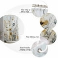 thumbnail image 5 of Extra Long Shower Curtain 72x84 Inch, Brown Retro Floral Shower Curtain Waterproof Bathroom Decor Spring Botanical Wildflowers Fabric Bath Curtain Set Accessories with Hooks, 5 of 6