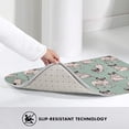 thumbnail image 4 of Cute Pug Dogs Bath Mat Non-Slip Soft Microfiber Bathroom Rugs Washable Bathmat, Carpet Rug Entryway Decor for Tub Shower Room Floor, 31.5x20 Mat, 4 of 6