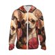 thumbnail image 1 of Fotbe Vintage Red Flower Chihuahua Chaqueta con Protección Solar UPF 50+ para Hombre y Mujer, Camisa con Capucha y Bolsillos-Large, 1 of 7