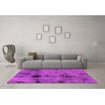 thumbnail image 3 of Ahgly Company Indoor Round Abstract Pink Modern Area Rugs, 7' Round, 3 of 4
