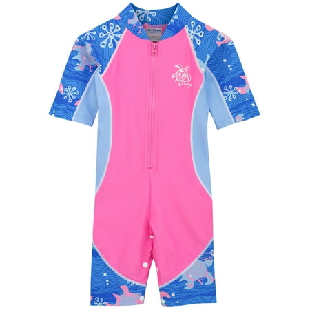 

Tuga Girls Low Tide S/S Swimsuit (UPF 50+) Pink Wave 12-18 mos