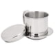 thumbnail image 5 of Viccilley Olla de goteo de café, filtro de café de acero inoxidable vietnamita, olla de goteo, olla para el hogar, cocina, oficina, restaurante, uso de café(plata), 5 of 14