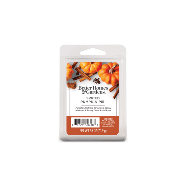 Spiced Pumpkin Pie Scented Wax Melts, Better Homes & Gardens, 2.5 oz (1