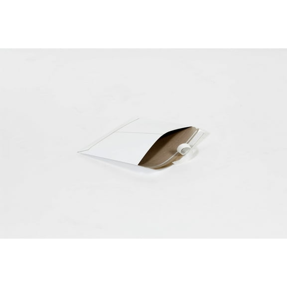 SSBM 9 x 6" White Stayflat Mailer Side-Loading, Self-Seal, Pack of 200 [Photos, Documents, Artwork]