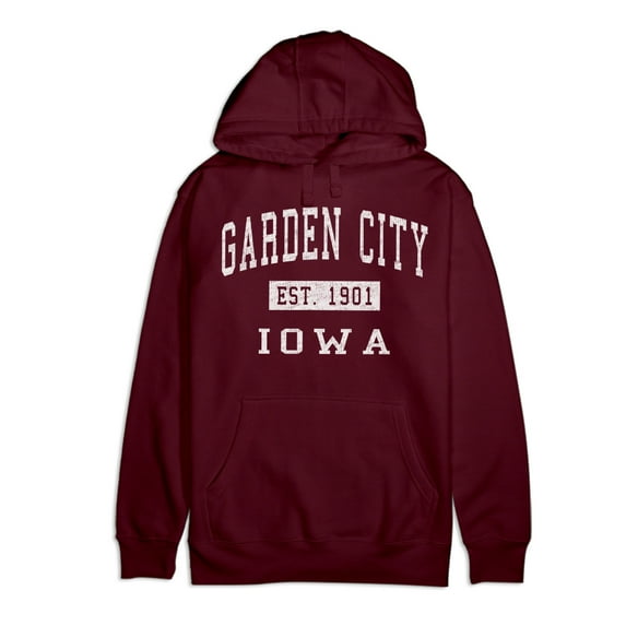 Garden City Iowa Classic Established Premium Cotton Hoodie