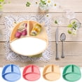 thumbnail image 3 of CRCMURE Tableware Calf Children's Silicone Dinner Plate Infant Non Slip Suction Cup Bowl Baby Cartoon Complementary Food Divided Tableware, 3 of 3