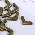 thumbnail image 3 of GOOHOCHY 20pcs Antique Brass Metal Book Scrapbooking Notebook Albums Menus Folders Corner Protectors Bronze Tone, 3 of 8