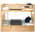 thumbnail image 3 of BEDSMART Solid Wood Full Over Full Bunk Bed With Trundle | Natural, 3 of 6