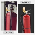 thumbnail image 3 of FESTFENDS 4Pcs Fire Extinguisher Holder Wall Mount Golden Zinc Alloy Sturdy Bracket Set, 3 of 8