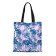 thumbnail image 1 of POGLIP Sac en Toile Réutilisable Sac de Courses Feuilles de Monstera Cool Aquarelle Indigo Boho Botanique Sac Fourre-Tout Funky d'Été, 1 of 1