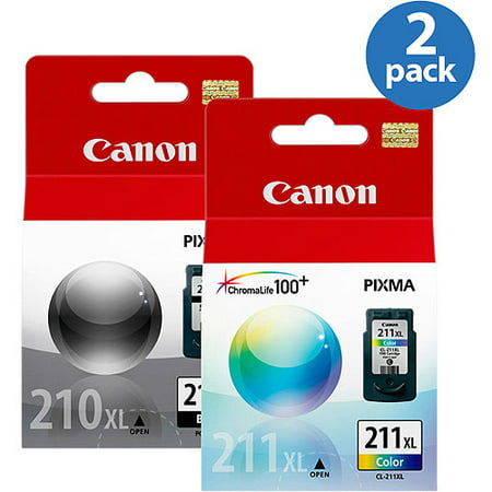 Canon XL PG 210/ 211 Ink 2 Pack Value Bundle (Best Home Printer Ink Value)
