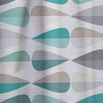 thumbnail image 4 of Designart 'Abstract Retro Drops III' Mid-Century Modern Curtain Panel, 4 of 5