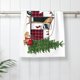 thumbnail image 5 of Balery Vintage Buffalo Plaid Christmas Camper Toalla de Microfibra Premium con Estampado – 27.5x16 pulgadas, Alta Absorción, Suave y Aterciopelada, Secado Rápido, 5 of 6