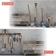 thumbnail image 5 of Organizador de garaje, sistema de almacenamiento ajustable de 64 pulgadas con 16 ganchos, 4 rieles, almacenamiento de herramientas, montaje en pared, puerta de almacenamiento de jardín, fregona,, 5 of 5