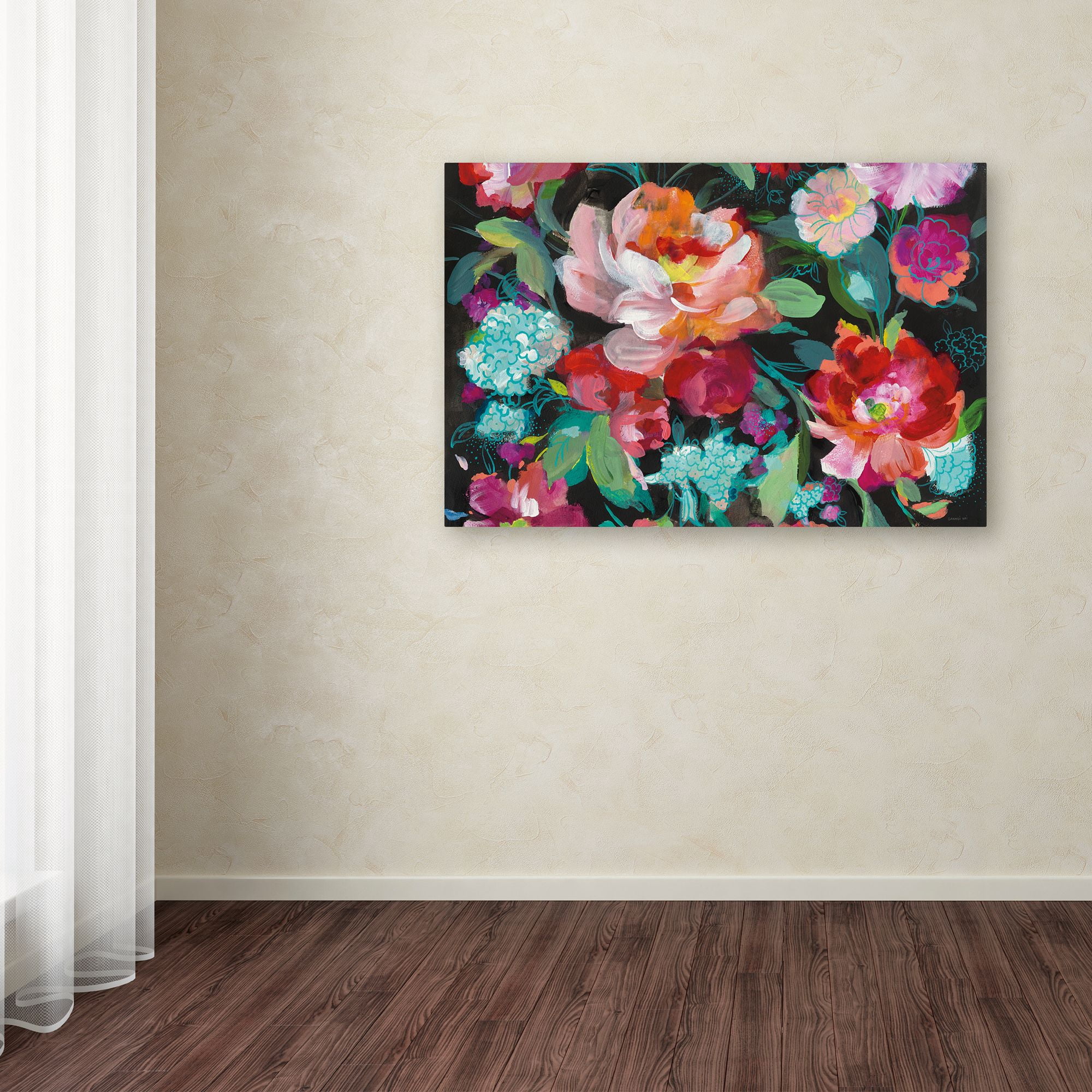 Trademark Fine Art 'Bright Floral Medley Crop' Canvas Art by Danhui Nai