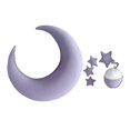 thumbnail image 3 of Posing Pillow Cute Shooting Accessories Juego de sombrero de estrella de Púrpura, 3 of 6