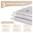 thumbnail image 3 of 9 Inch Metal Box Spring with Quick Assembly, Sturdy Mattress Foundation, Strong Steel Metal Frame, Easy Assembly, Full, 3 of 7