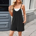 thumbnail image 6 of REALiKUN Jumpsuits For Women Summer Casual Sleeveless Rompers Spaghetti Strap Shortalls Loooe One Piece Jumpsuits, 6 of 8