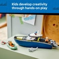 thumbnail image 6 of LEGO City Police Boat Chase Building Toy for Kids - Pretend Play Set for Boys & Girls, Ages 6+ - Building Blocks W/ 2 Floating Boat Toys for Playtime & Bath Time - Gift Idea for Birthdays- 60456, 6 of 8