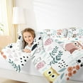 thumbnail image 4 of Homewish Kawaii Colorful Owl 2pcs Bedding Comforter Set for Child Boys Girls,Chic Floral Flower Twin Comforter Sets,Cartoon Animal Breathable Bedding Set,Super Cozy Room Decor,Reversible, 4 of 8