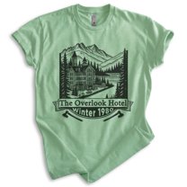 Overlook Hotel Winter 1980 Shirt, Unisex Women's Men's Horror Movie Classic Film Lover Halloween Gift, Heather Apple Green, Small