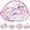 Pink, variant on Baby Play Gym and Activity Mat - 4-in-1 Tummy Time Gym with Sensory Toys for Infants & Toddlers, Green