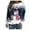 Navy#2, variant on Brilliant Cyber·Monday Deals Women Sweatshirts Casual Neck Long Sleeve Graphic Print Tees Pullover Tops