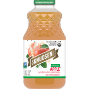 R.W. Knudsen Family Organic Apple Juice, 100% Juice, 32 oz, Glass Bottle