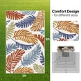 thumbnail image 2 of DEORAB 5'x8' Outdoor Rug Chenille Patio Carpet Three-Layer Material Imitation Silicone Spot Molding Camping Outside RV Mat,Colorful, 2 of 10
