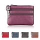 thumbnail image 3 of Key Ring Multi Slots Women Wallet Bright Color 3 Zipper Pockets Faux Leather Coin Purse For Daily Using, 3 of 5