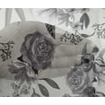thumbnail image 4 of oneOone Viscose Chiffon Gray Fabric Leaves & Rose Watercolor Fabric For Sewing Printed Craft Fabric By The Yard 42 Inch Wide, 4 of 4