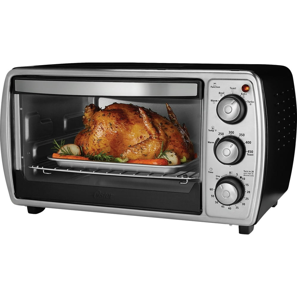 Oster, OSRTSSTTVCGBK, 6slice Convection Toaster Oven, Black, 1, Black