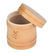 Fyydes Boîte de récipient de support de stockage de pot de thé en bambou léger portable, pot de thé, support de stockage de thé