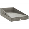 thumbnail image 4 of vidaXL Garden Bed Gray 78.7"x54.7" Poly Rattan, 45777, 4 of 8