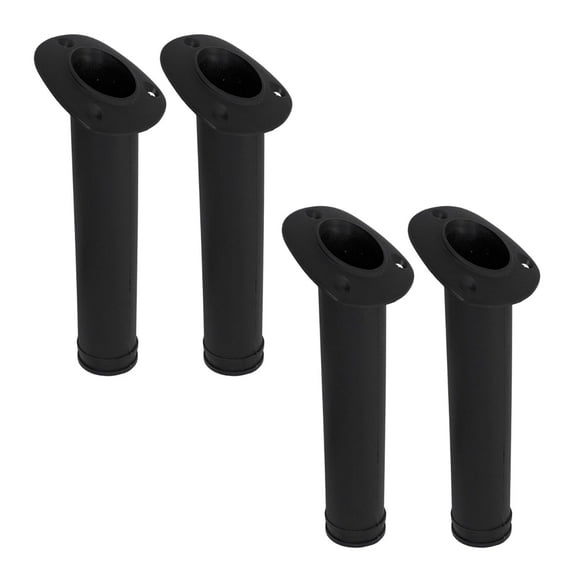 MARINE CITY Support de Canne à Pêche Encastré à 30 Degrés, Longueur de 9-1/2 Pouces, Résistant aux Intempéries, Léger, Idéal pour Marines, Bateaux, Kayaks et Yachts (Lot de 4)