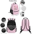 thumbnail image 3 of Jeiento Pink Axolotl Backpack Set of 5 Kawaii 17 Inch Soft Backpack with Lunch Bag Pencil Pouch for 9-12 Years Old Elementary to Middle School Cute Bookbag Set, 3 of 8