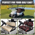 thumbnail image 4 of Garronmavis Red Lip Kiss Print Golf Cart Seat Protectors Soft Polyester Front Cushion Cover with Comfortable Backing, Quick Install for Warmth in Winter and Cooling in Summer, 4 of 6