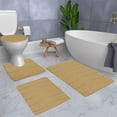 thumbnail image 7 of JilgTeok Bathroom Rug Sets 4 Piece, Water Absorbent Memory Foam Bath Mat, Non Slip Super Absorbent Soft Bathroom Mats, Machine Washable Bathroom Floor Mats Sets for Sink, Tub, Shower and Toilet, 7 of 7