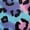 Blue Pink Leopard, variant on Rainbow Heart Print Short Sleeve Capri Nightgowns for Women LGBT Pride Capri Pajama Sets Lightweight Crew Neck Sleepwear with Pockets
