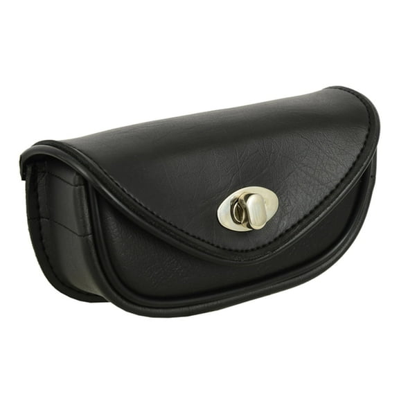 Daniel Smart Small Motorcycle Windshield Bag - Premium Synthetic Leather Pouch with Twist Lock Closure | Waterproof & Durable