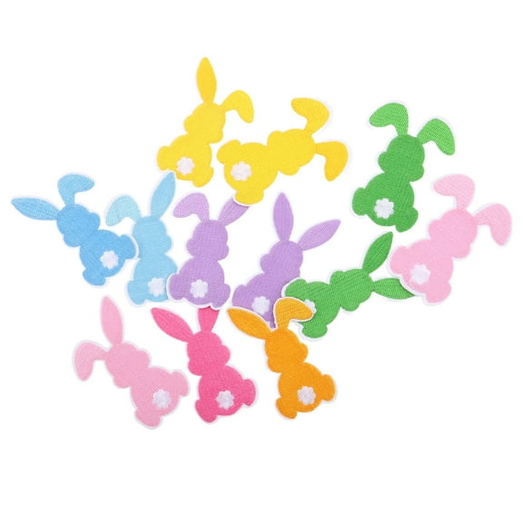 UNOMOR 12 Pcs Iron On Patches Cute For Bags Clothes Embroidered Design Polyester Assorted Color