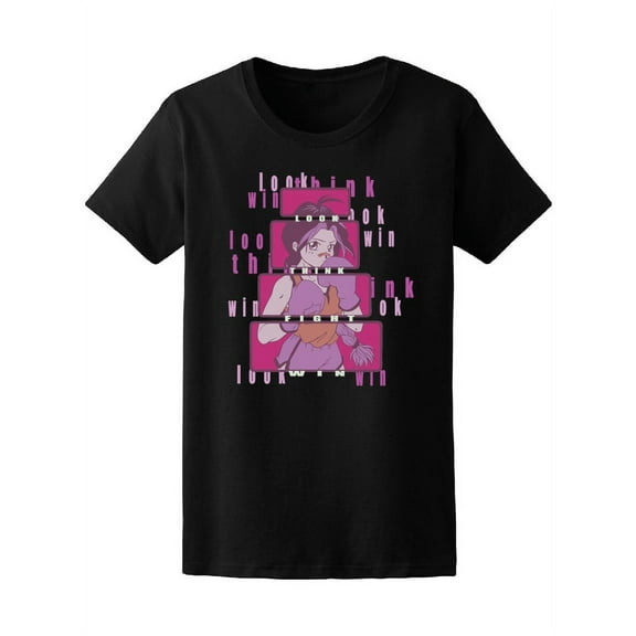 Kawaii Anime Boxer Girl T-Shirt Women -Image by Shutterstock, Female Small