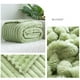 thumbnail image 5 of Manta ligera, acogedora y cálida a cuadros | 100 x 150 cm, suave franela polar | Manta para sofá cama para mujer, ideal para todas las estaciones | Opciones en beige, verde, gris y rosa, 5 of 6