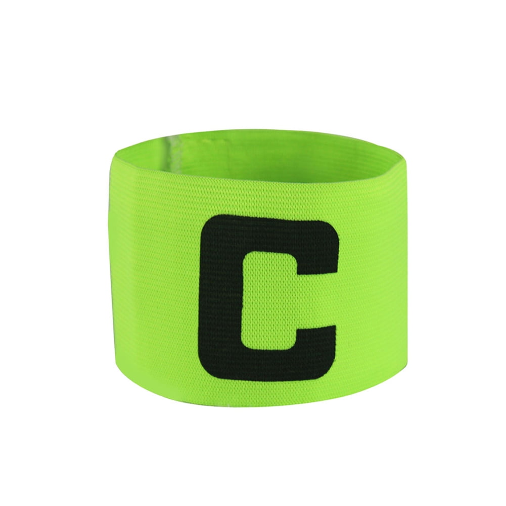 Pinhan Football Soccer Match Elastic Paste Armband,Adjustable Player Sports Bands for Adult and Child,green